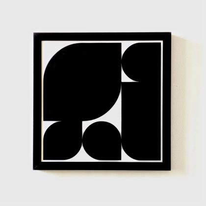 Almost Black | Acrylic on Paper | 30 x 30 cm, 2025 · Prints · Eric Lugtigheid