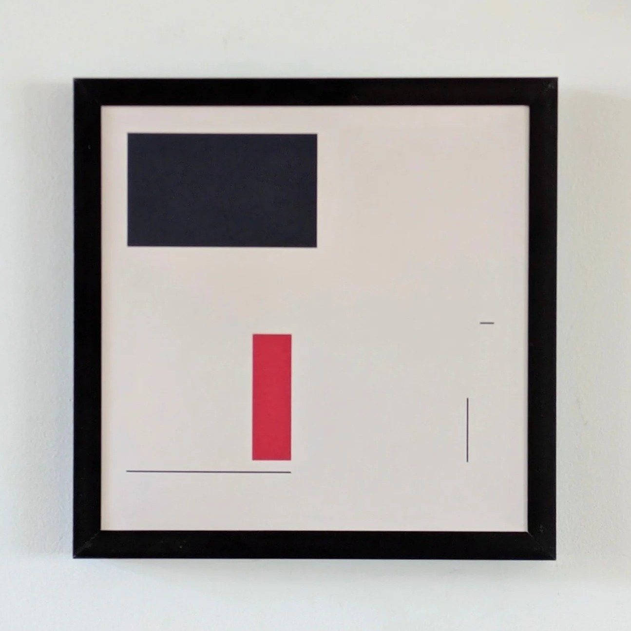 Composition in Black | Red, 2025 · Estampes · Eric Lugtigheid