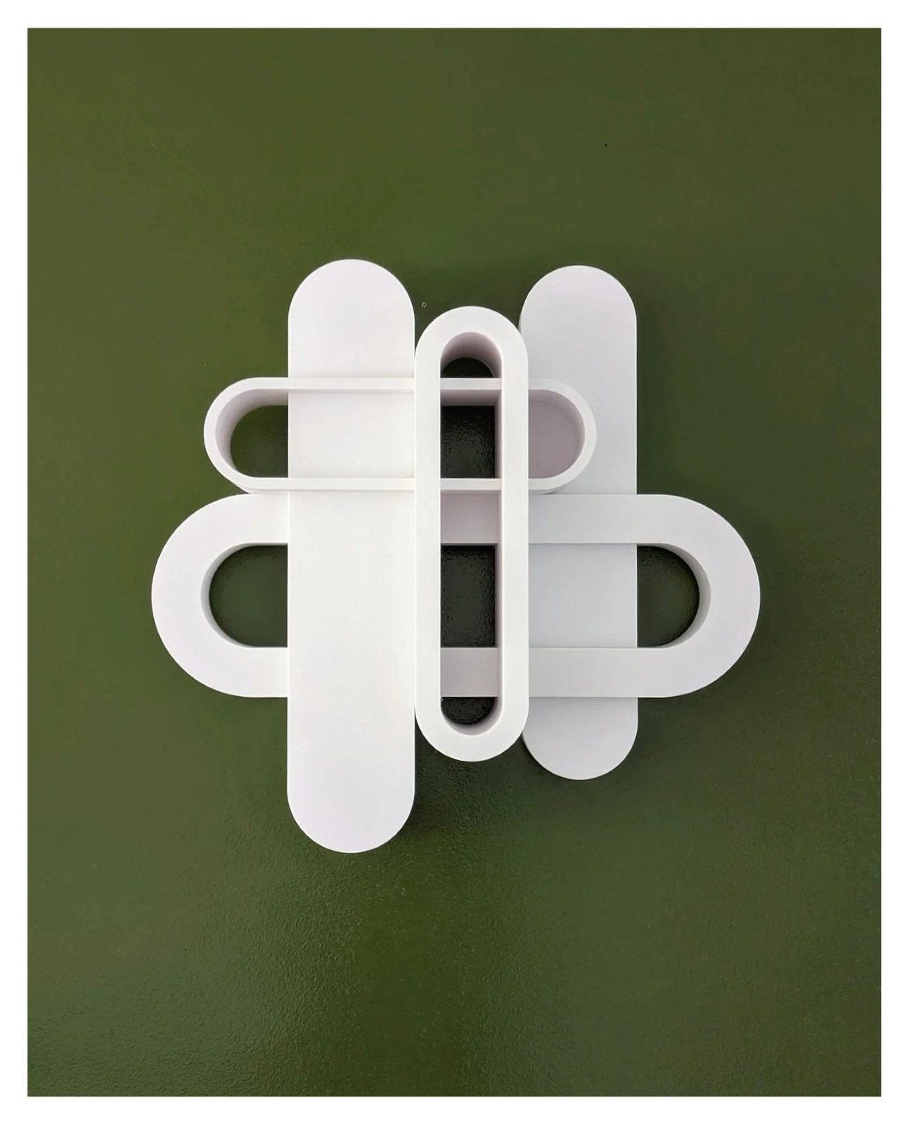 White on the Green Wall, 2026 · 3D prints · Eric Lugtigheid (2/3)